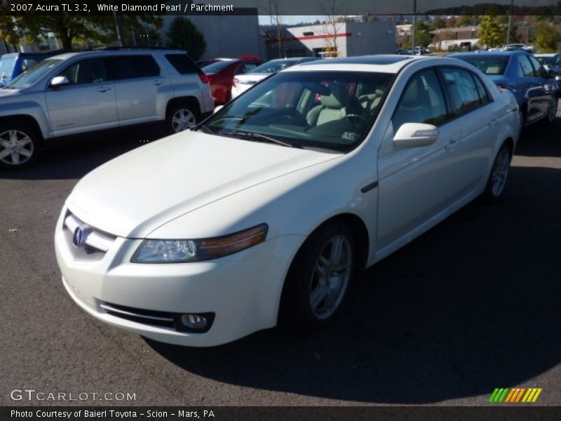 White Diamond Pearl / Parchment 2007 Acura TL 3.2