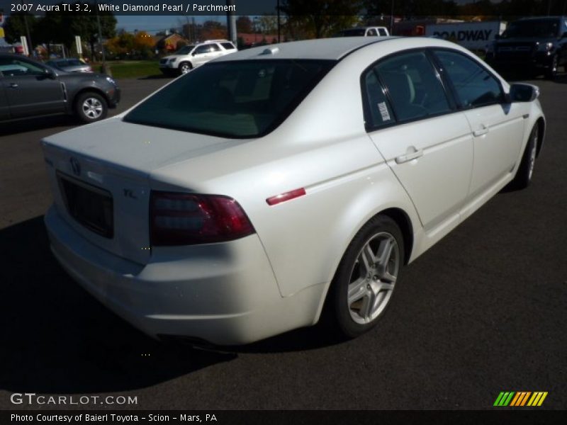 White Diamond Pearl / Parchment 2007 Acura TL 3.2