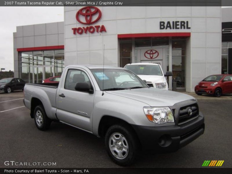 Silver Streak Mica / Graphite Gray 2007 Toyota Tacoma Regular Cab