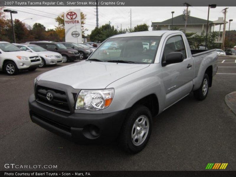 Silver Streak Mica / Graphite Gray 2007 Toyota Tacoma Regular Cab