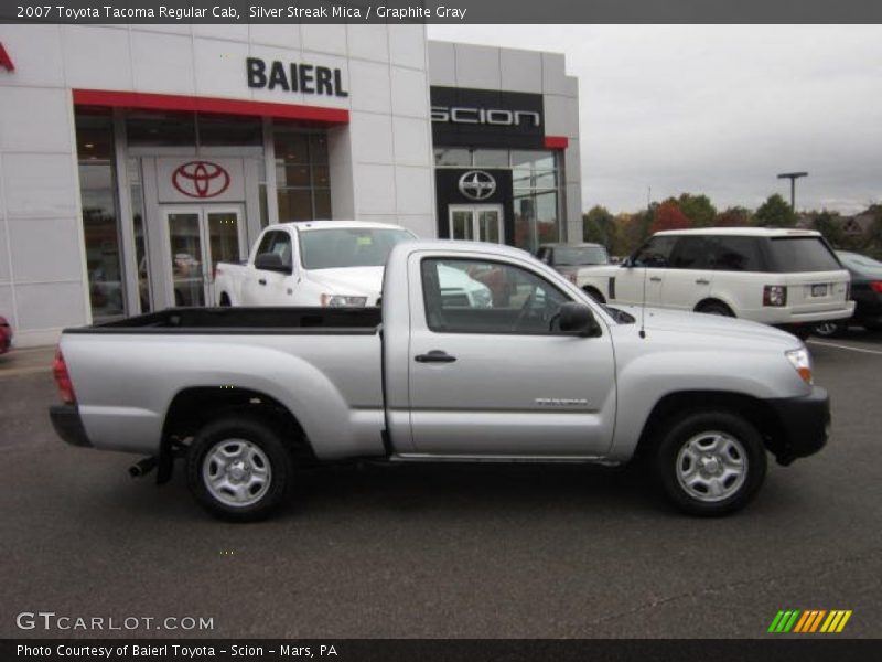 Silver Streak Mica / Graphite Gray 2007 Toyota Tacoma Regular Cab