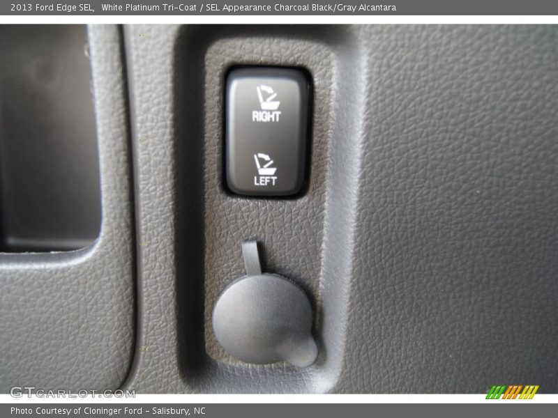White Platinum Tri-Coat / SEL Appearance Charcoal Black/Gray Alcantara 2013 Ford Edge SEL