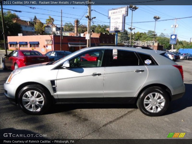 Radiant Silver Metallic / Titanium/Ebony 2011 Cadillac SRX FWD