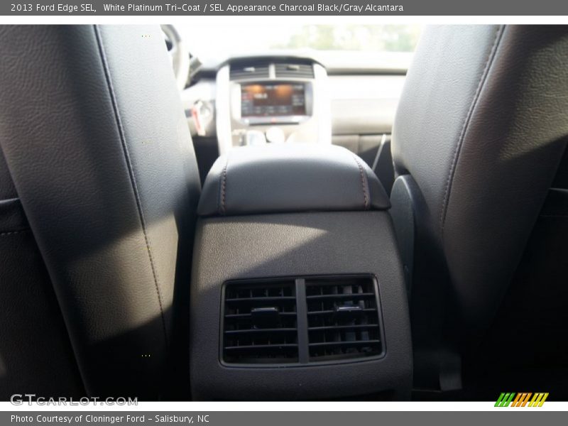White Platinum Tri-Coat / SEL Appearance Charcoal Black/Gray Alcantara 2013 Ford Edge SEL