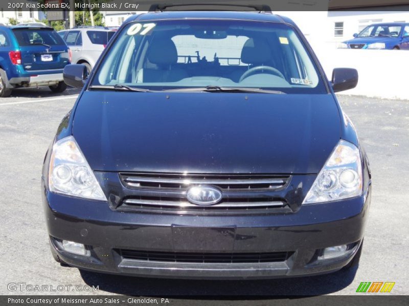 Midnight Black / Gray 2007 Kia Sedona EX