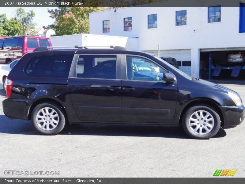 Midnight Black / Gray 2007 Kia Sedona EX