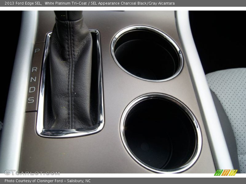 White Platinum Tri-Coat / SEL Appearance Charcoal Black/Gray Alcantara 2013 Ford Edge SEL