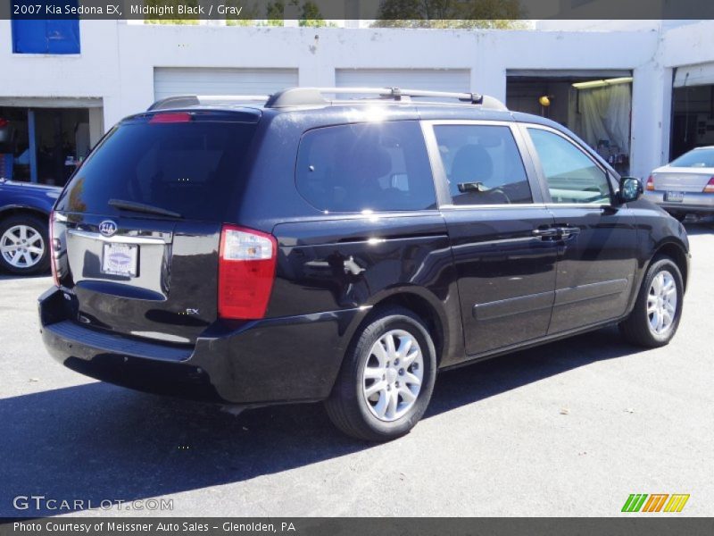 Midnight Black / Gray 2007 Kia Sedona EX