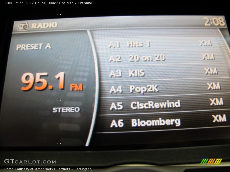 Black Obsidian / Graphite 2008 Infiniti G 37 Coupe