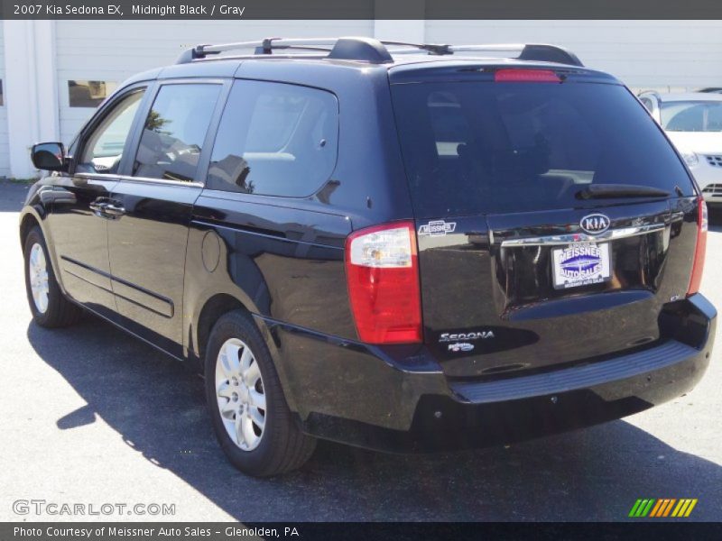 Midnight Black / Gray 2007 Kia Sedona EX