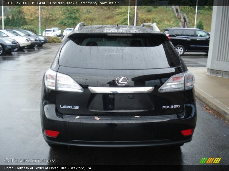 Obsidian Black / Parchment/Brown Walnut 2010 Lexus RX 350 AWD