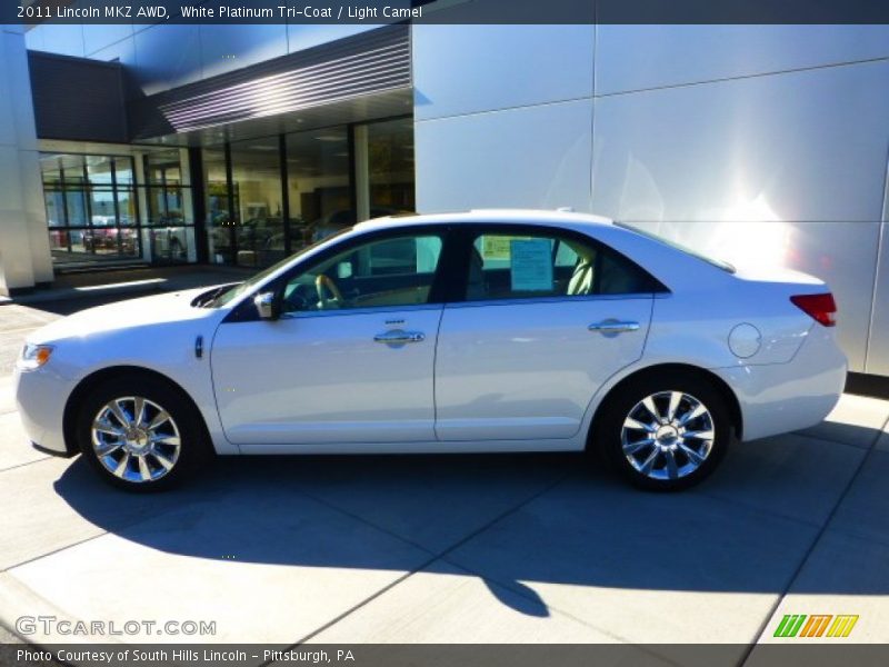 White Platinum Tri-Coat / Light Camel 2011 Lincoln MKZ AWD
