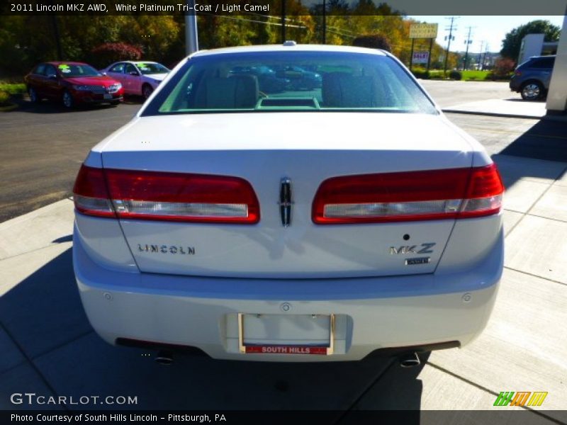 White Platinum Tri-Coat / Light Camel 2011 Lincoln MKZ AWD