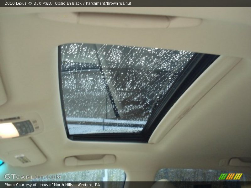 Obsidian Black / Parchment/Brown Walnut 2010 Lexus RX 350 AWD