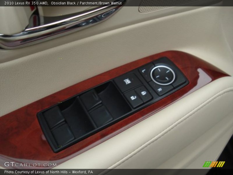Obsidian Black / Parchment/Brown Walnut 2010 Lexus RX 350 AWD