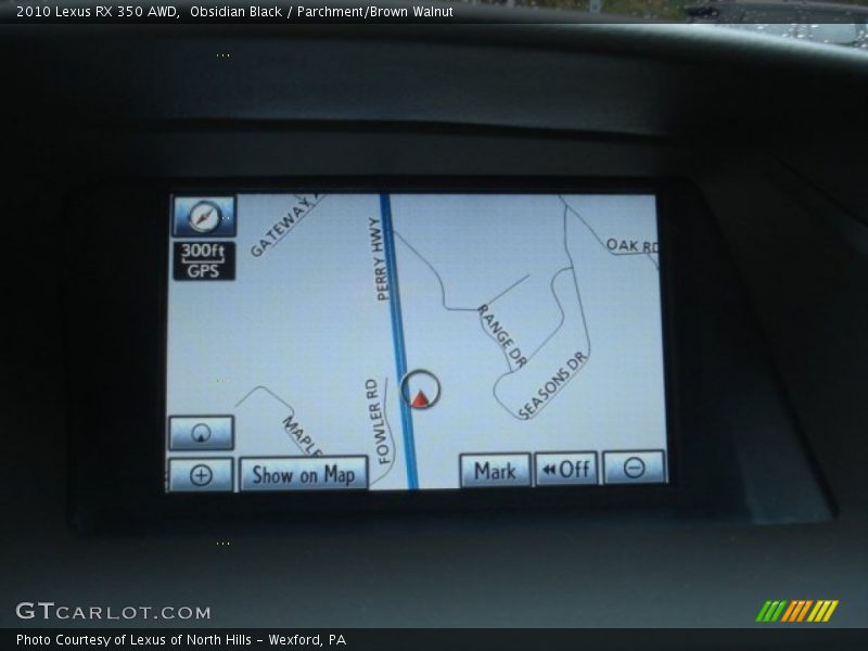 Obsidian Black / Parchment/Brown Walnut 2010 Lexus RX 350 AWD