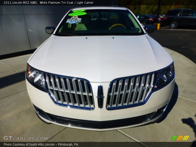 White Platinum Tri-Coat / Light Camel 2011 Lincoln MKZ AWD