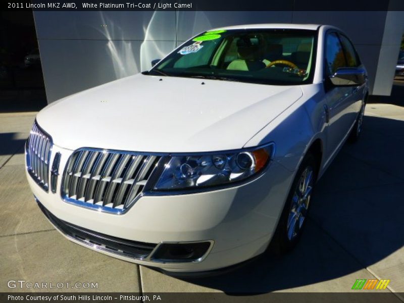 White Platinum Tri-Coat / Light Camel 2011 Lincoln MKZ AWD