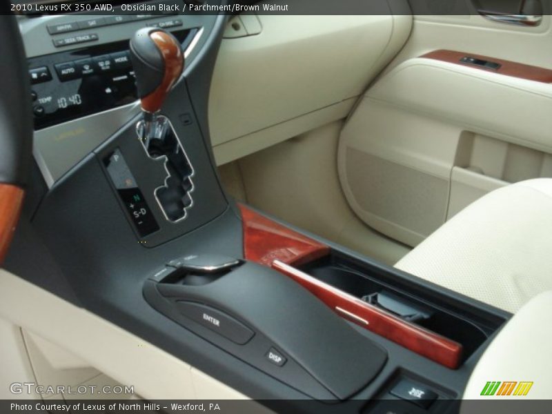 Obsidian Black / Parchment/Brown Walnut 2010 Lexus RX 350 AWD