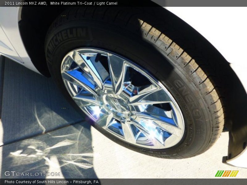 White Platinum Tri-Coat / Light Camel 2011 Lincoln MKZ AWD