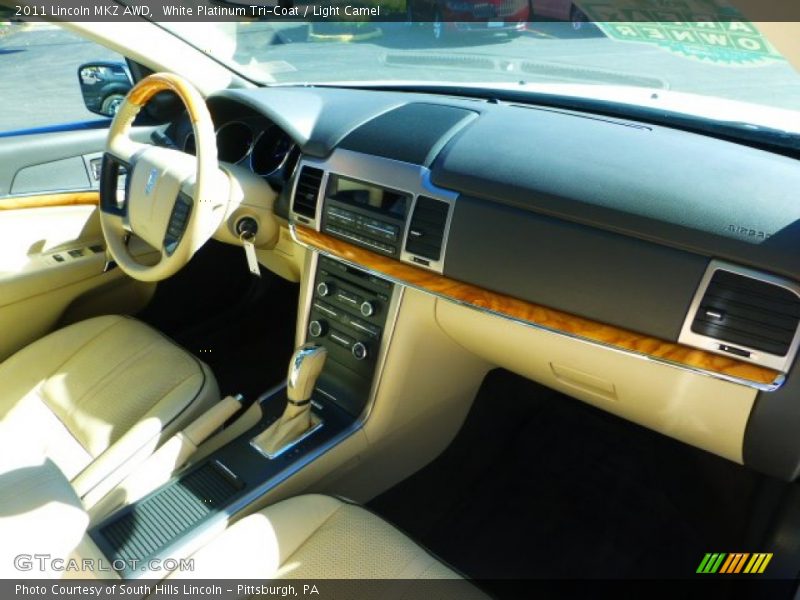 White Platinum Tri-Coat / Light Camel 2011 Lincoln MKZ AWD