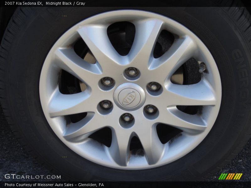 Midnight Black / Gray 2007 Kia Sedona EX