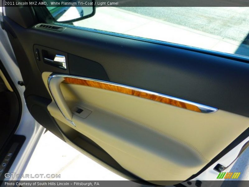 White Platinum Tri-Coat / Light Camel 2011 Lincoln MKZ AWD