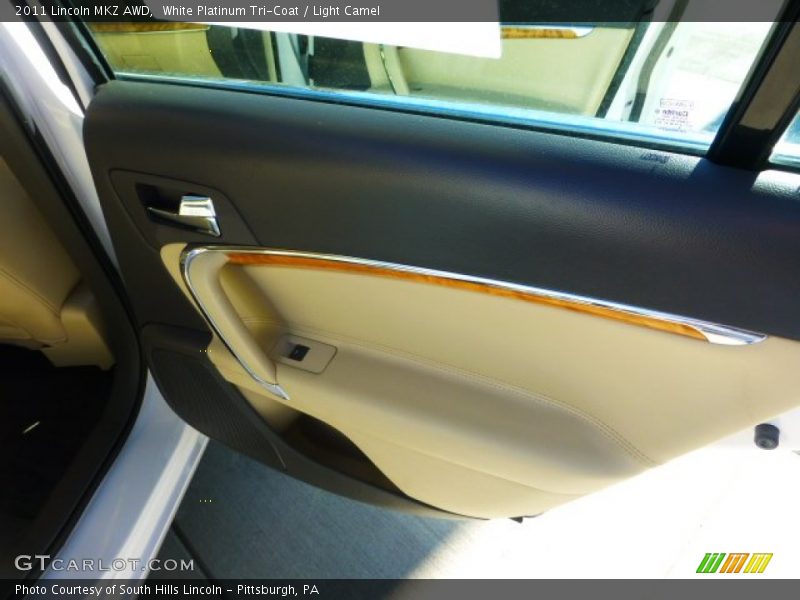 White Platinum Tri-Coat / Light Camel 2011 Lincoln MKZ AWD
