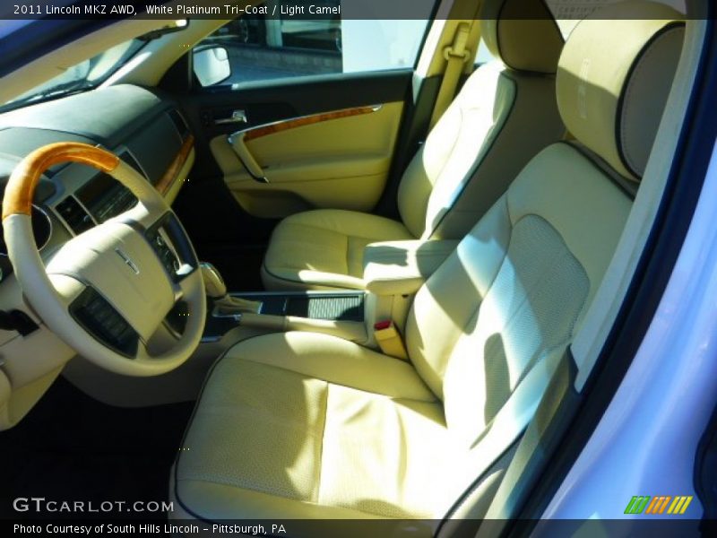 White Platinum Tri-Coat / Light Camel 2011 Lincoln MKZ AWD