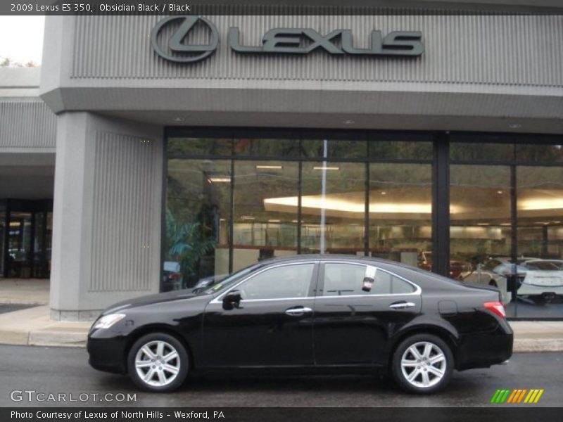 Obsidian Black / Black 2009 Lexus ES 350