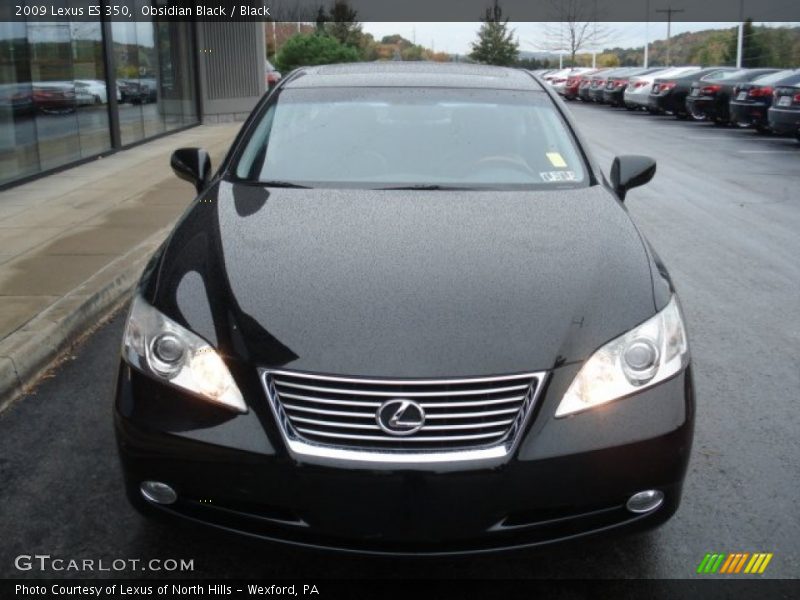 Obsidian Black / Black 2009 Lexus ES 350