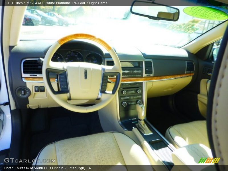 White Platinum Tri-Coat / Light Camel 2011 Lincoln MKZ AWD