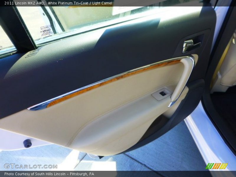 White Platinum Tri-Coat / Light Camel 2011 Lincoln MKZ AWD