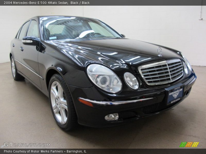 Black / Black 2004 Mercedes-Benz E 500 4Matic Sedan