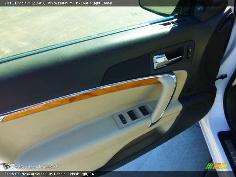 White Platinum Tri-Coat / Light Camel 2011 Lincoln MKZ AWD