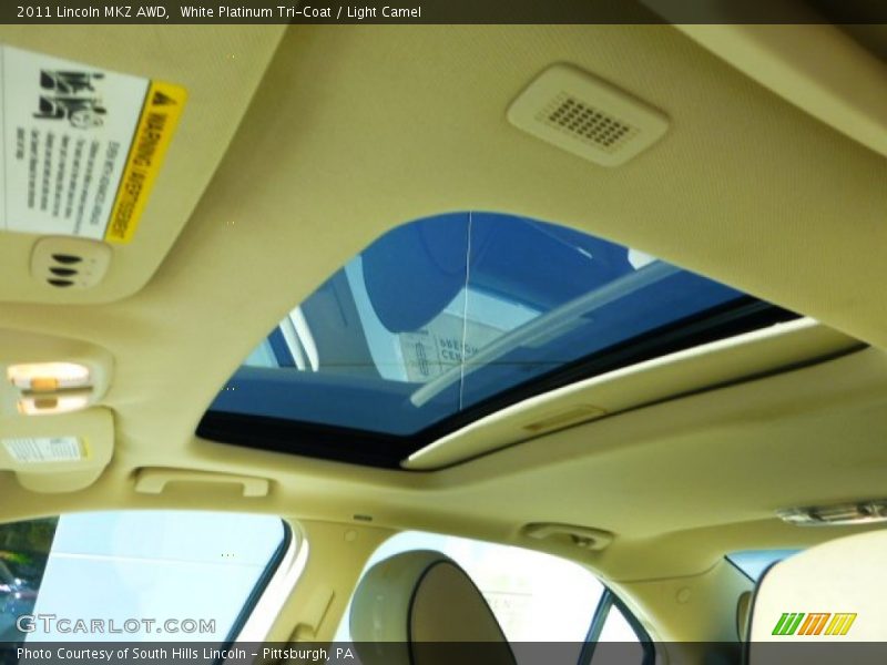 White Platinum Tri-Coat / Light Camel 2011 Lincoln MKZ AWD