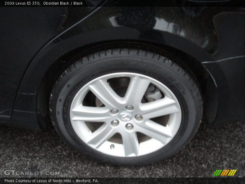 Obsidian Black / Black 2009 Lexus ES 350