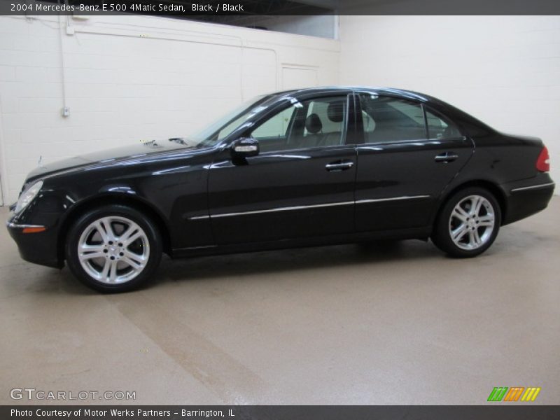 Black / Black 2004 Mercedes-Benz E 500 4Matic Sedan