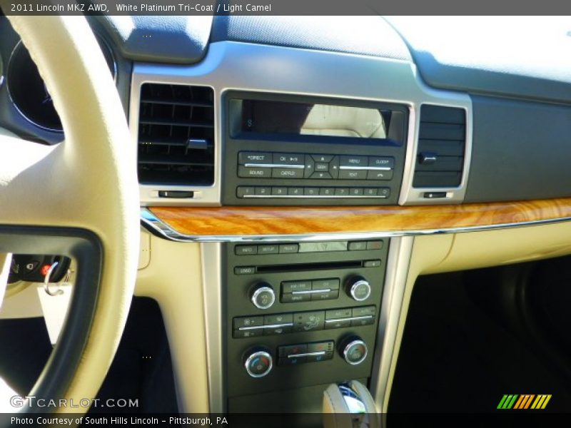 White Platinum Tri-Coat / Light Camel 2011 Lincoln MKZ AWD