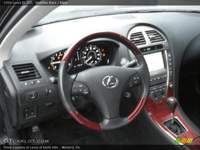 Obsidian Black / Black 2009 Lexus ES 350