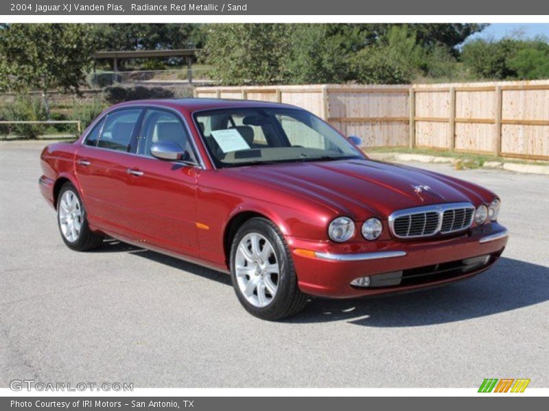 Radiance Red Metallic / Sand 2004 Jaguar XJ Vanden Plas