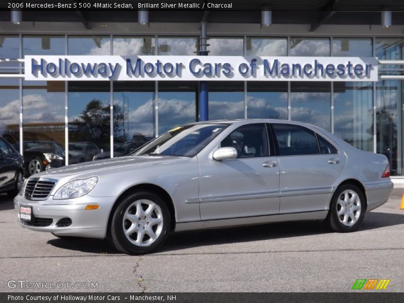 Brilliant Silver Metallic / Charcoal 2006 Mercedes-Benz S 500 4Matic Sedan