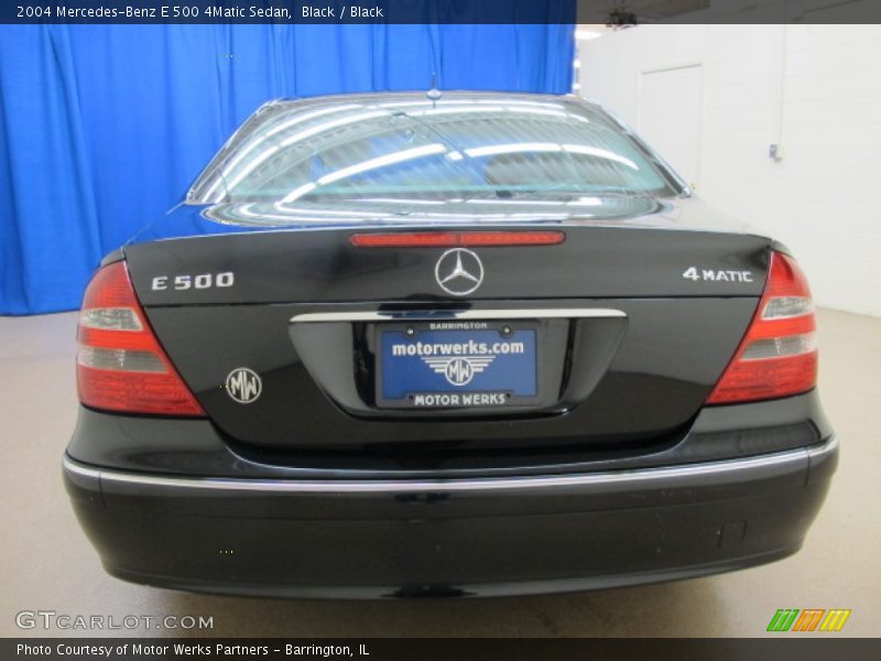 Black / Black 2004 Mercedes-Benz E 500 4Matic Sedan