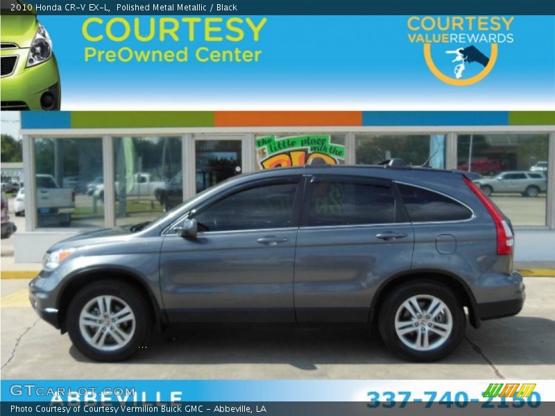 Polished Metal Metallic / Black 2010 Honda CR-V EX-L