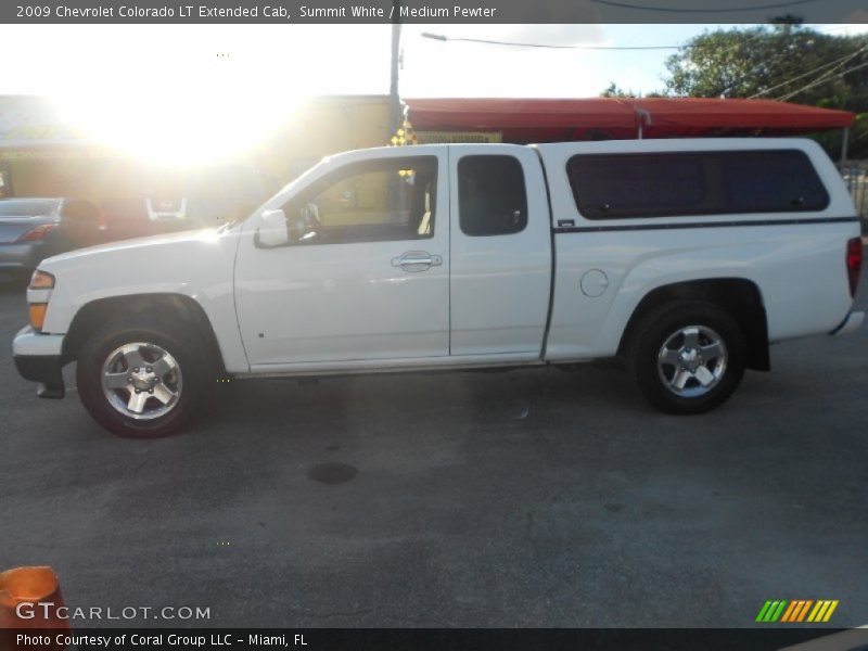 Summit White / Medium Pewter 2009 Chevrolet Colorado LT Extended Cab