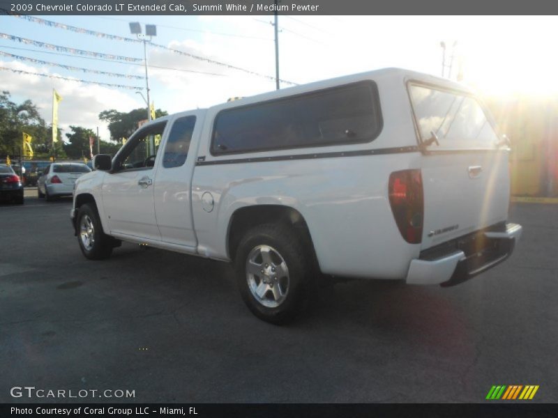 Summit White / Medium Pewter 2009 Chevrolet Colorado LT Extended Cab