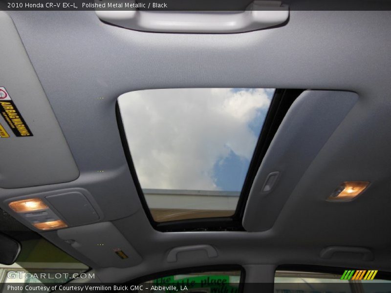 Polished Metal Metallic / Black 2010 Honda CR-V EX-L