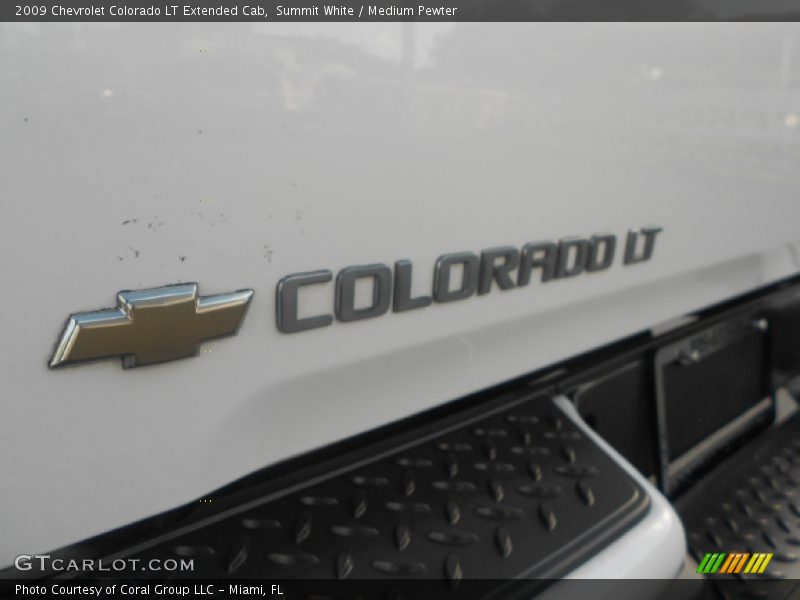 Summit White / Medium Pewter 2009 Chevrolet Colorado LT Extended Cab