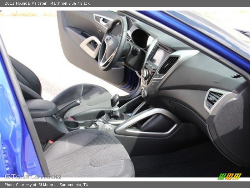 Marathon Blue / Black 2012 Hyundai Veloster