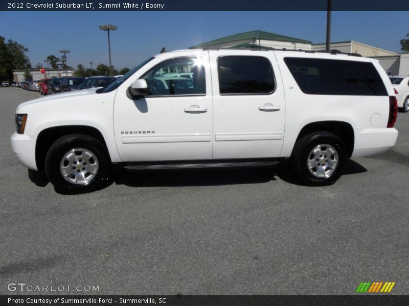 Summit White / Ebony 2012 Chevrolet Suburban LT